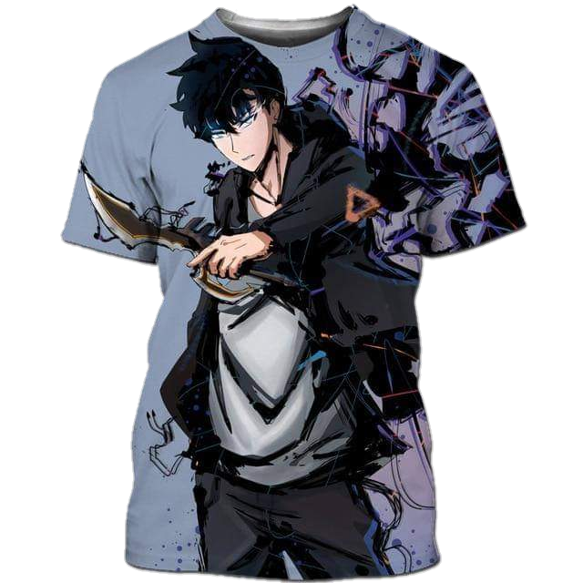Solo Leveling Sung Jin-Woo Skills T Shirt S Official Solo Leveling Merch