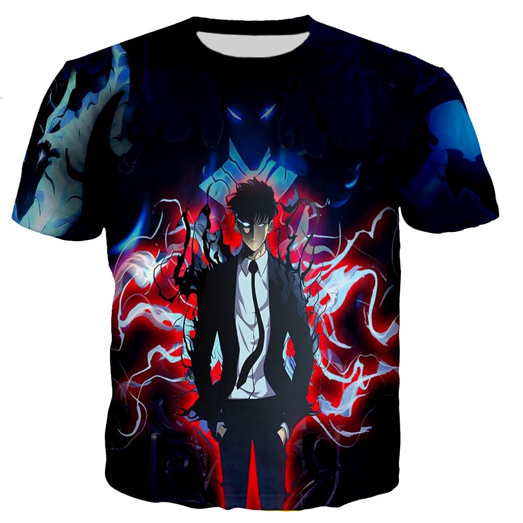 Solo Leveling National Level Hunter Jin Woo T-Shirt XS Official Solo Leveling Merch