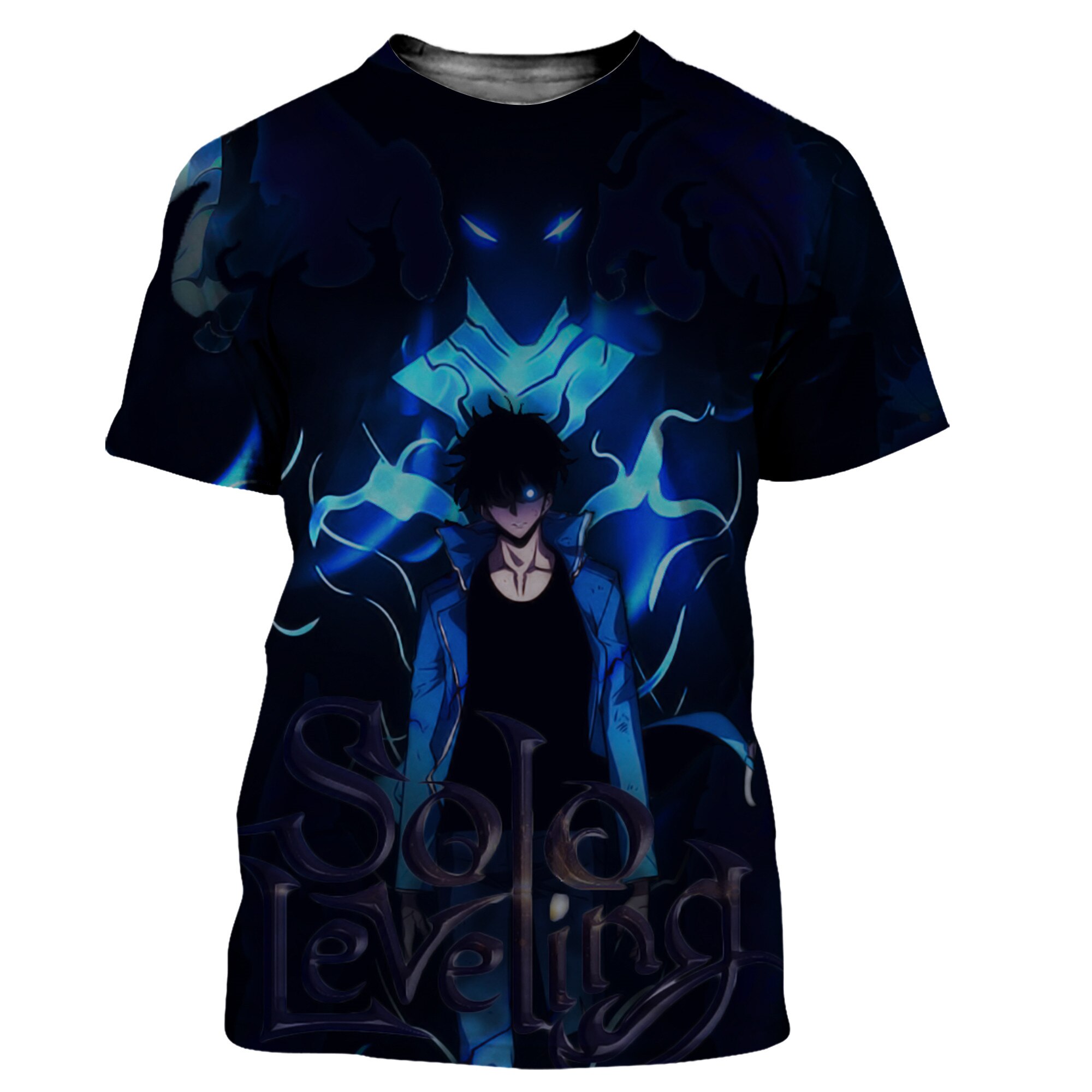 Solo Leveling Shadow Monarch Jin Woo T-Shirt XS Official Solo Leveling Merch