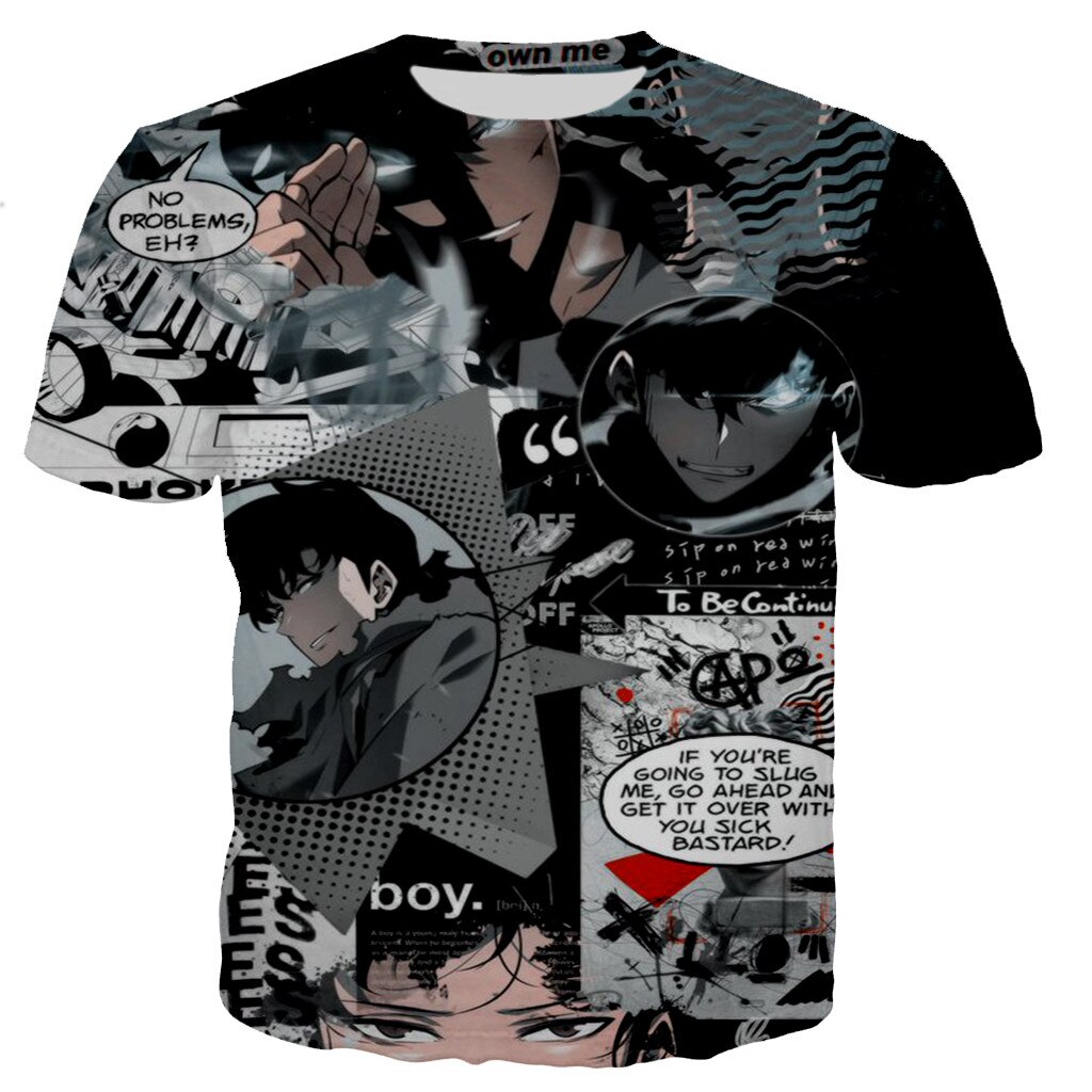 Solo Leveling Jin Woo Manhwa T-Shirt XS Official Solo Leveling Merch