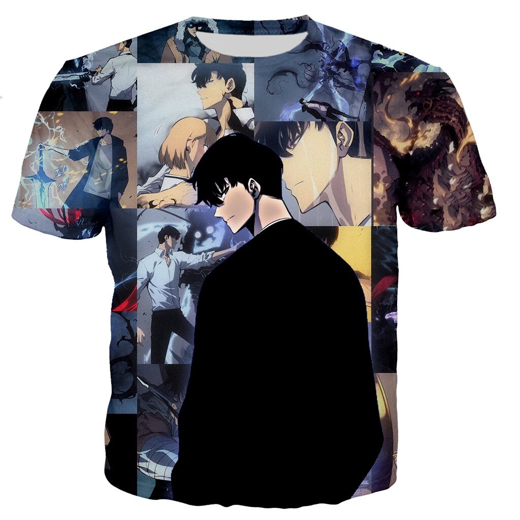 Solo Leveling Strongest Hunter Jin Woo T-Shirt XS Official Solo Leveling Merch
