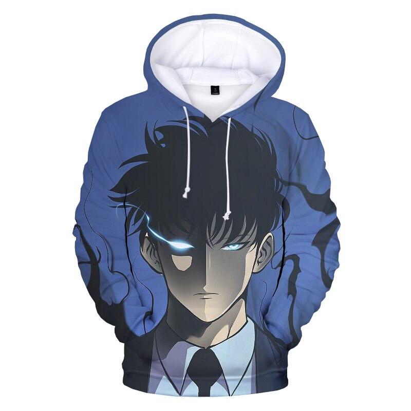 Solo Leveling Protagonist Jin Woo Hoodie XS Official Solo Leveling Merch