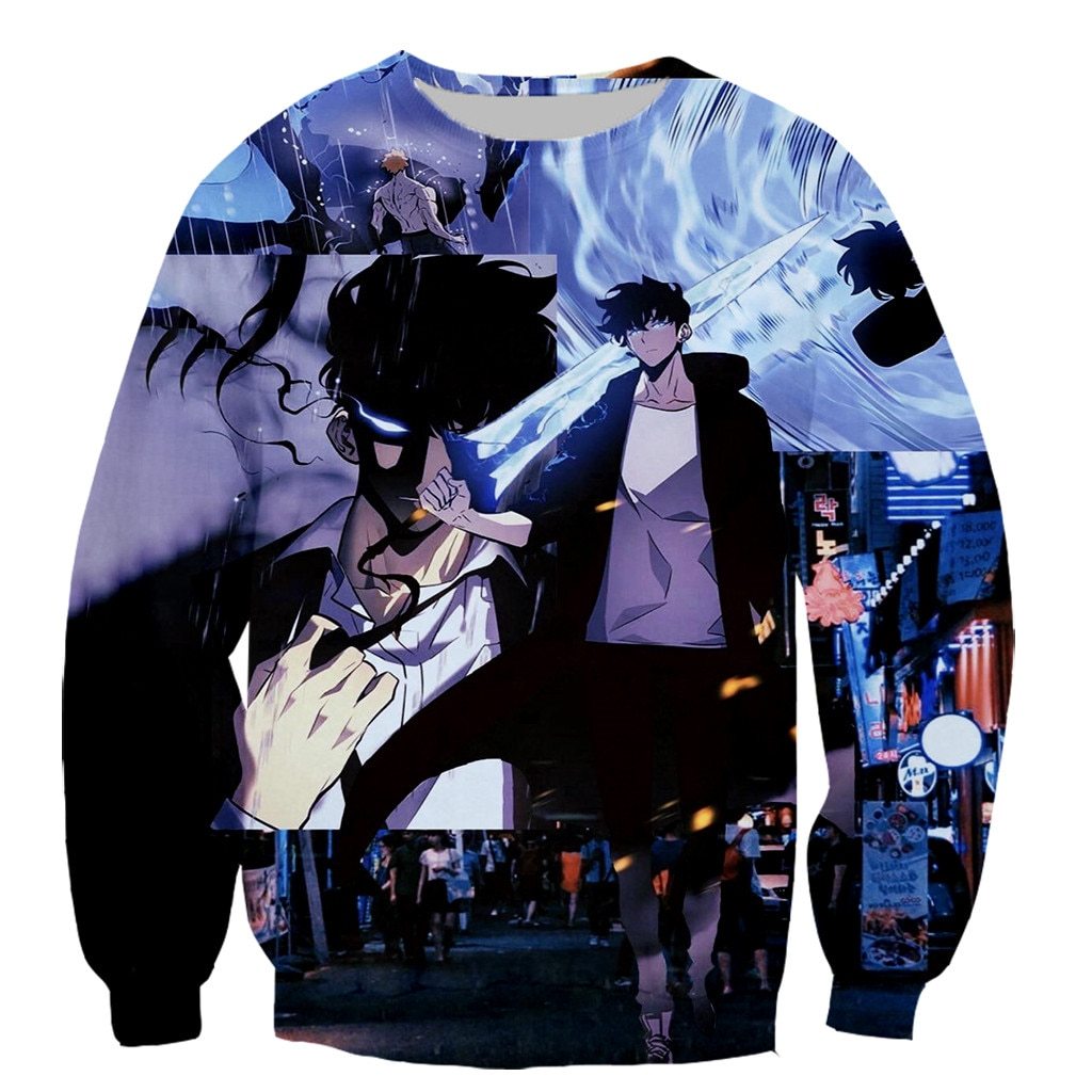 Solo Leveling Sweater Custom Print XS Official Solo Leveling Merch