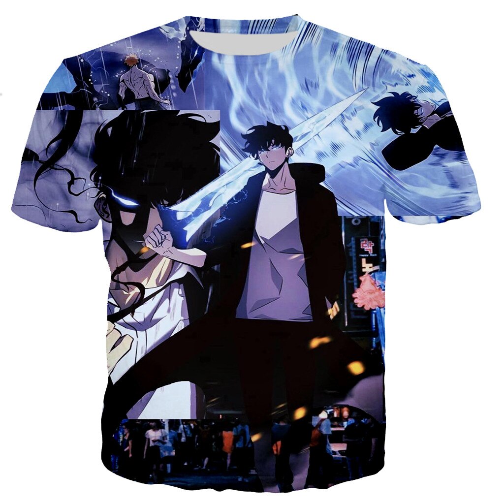 Solo Leveling Shadow Monarch Jin Woo T-Shirt XS Official Solo Leveling Merch
