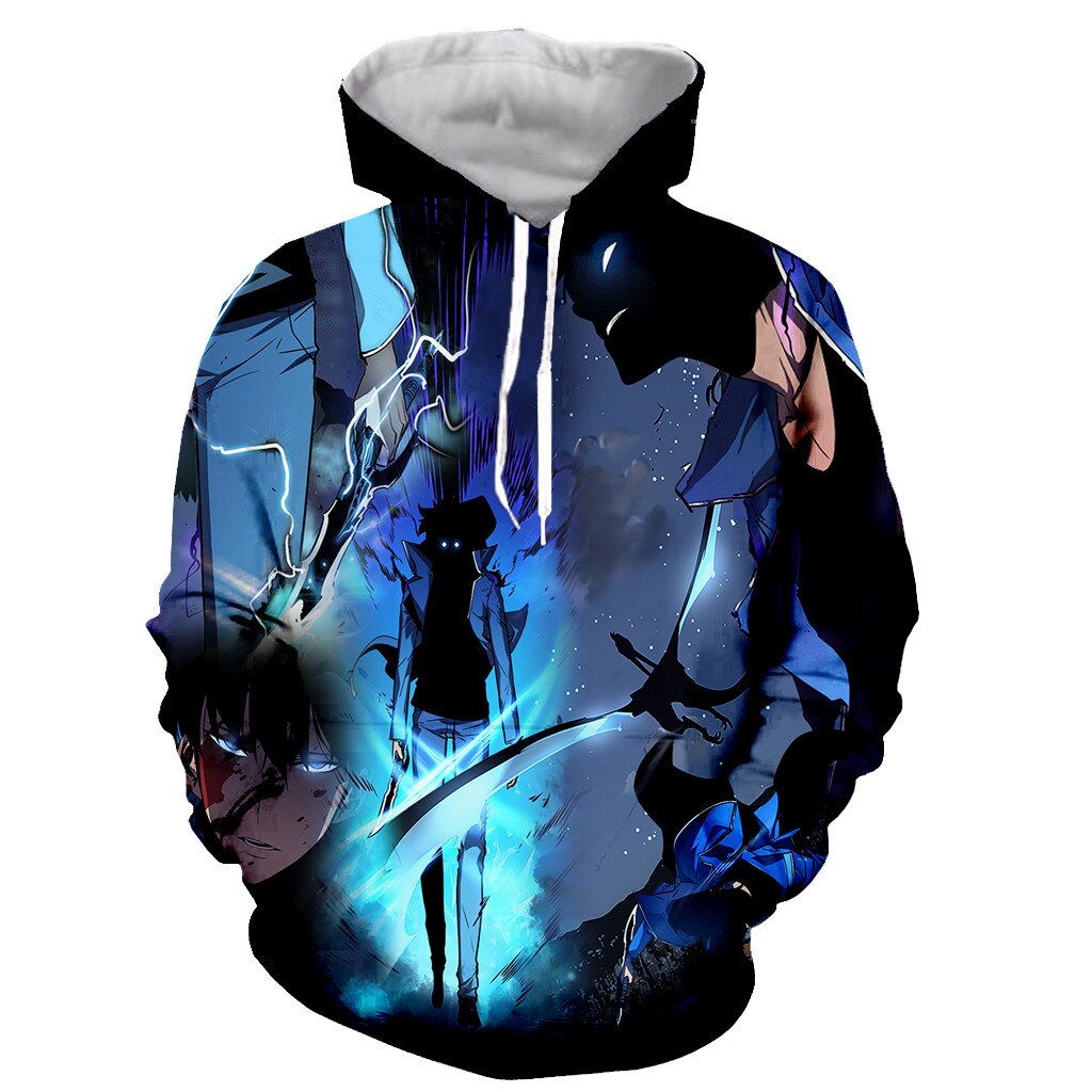 Solo Leveling Reawakened Sung Jin Woo Hoodie XS Official Solo Leveling Merch