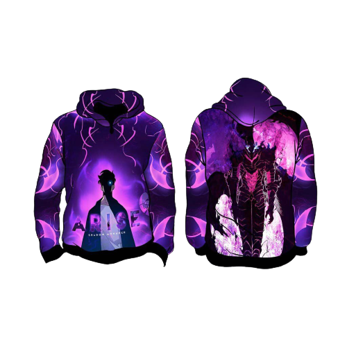Solo Leveling Sung Jin Woo x Knight Igris Hoodie XS Official Solo Leveling Merch