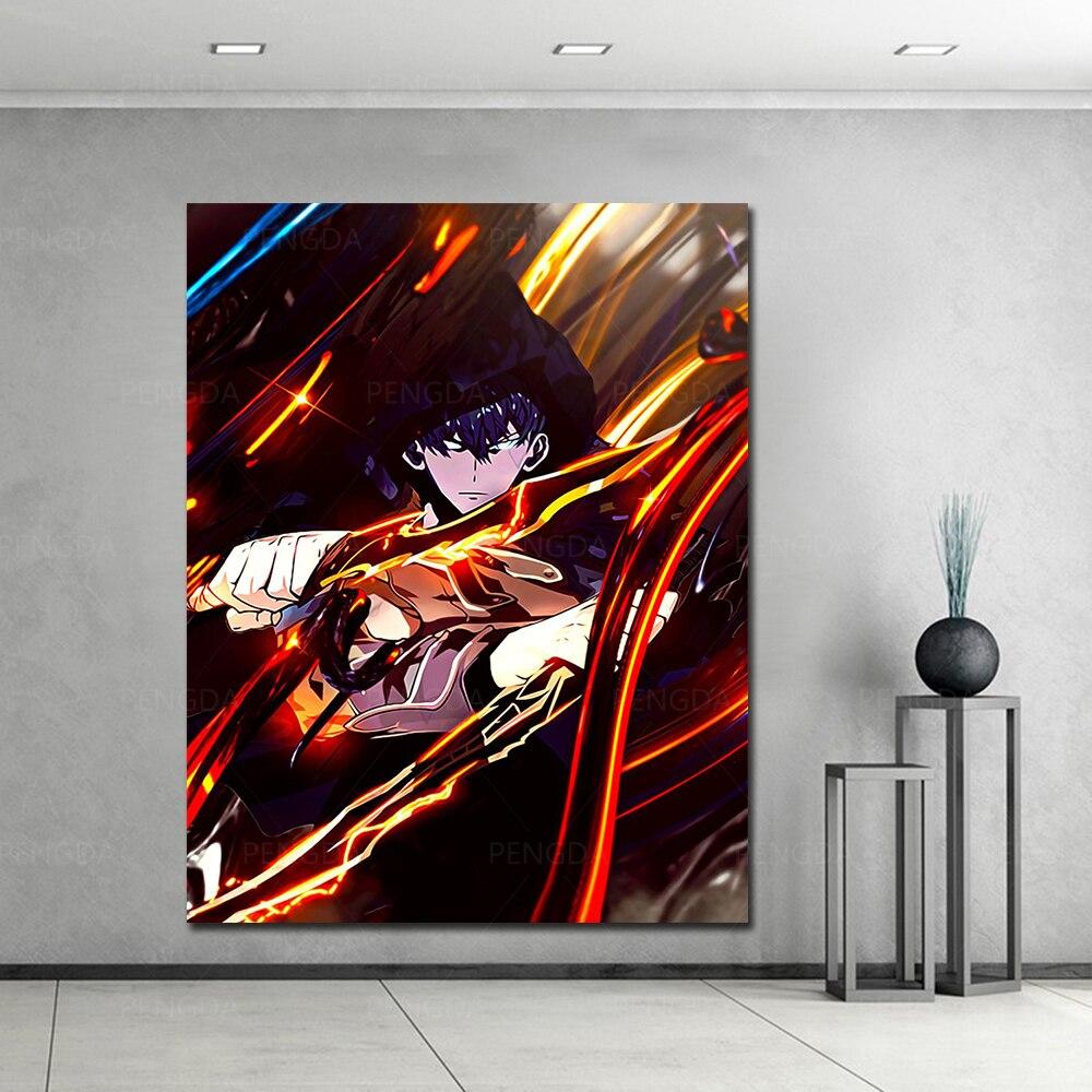 Solo Leveling Wallpaper HD Poster 15x20cm  No Frame Official Solo Leveling Merch