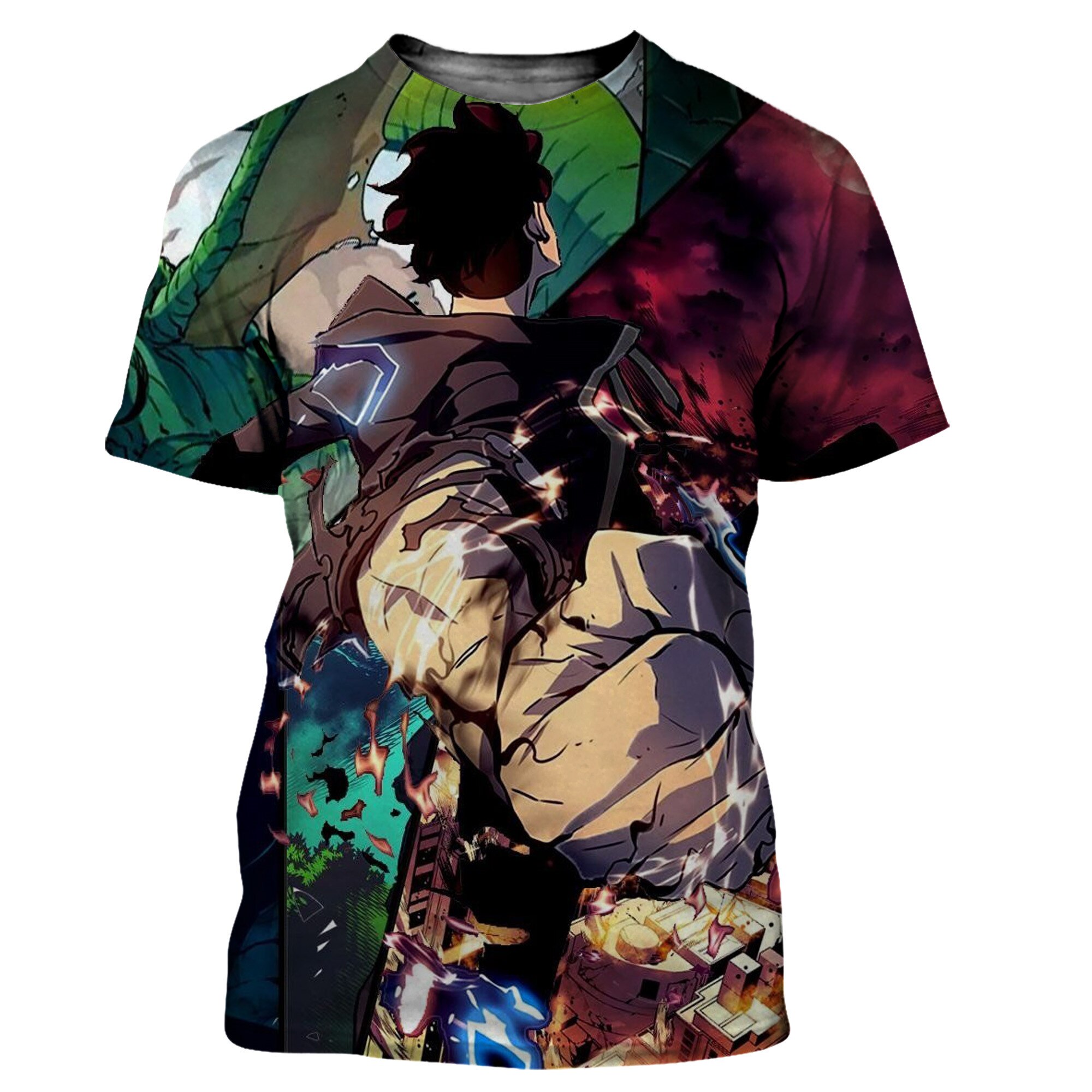 Solo Leveling Jin Woo 3D T-Shirt XS Official Solo Leveling Merch