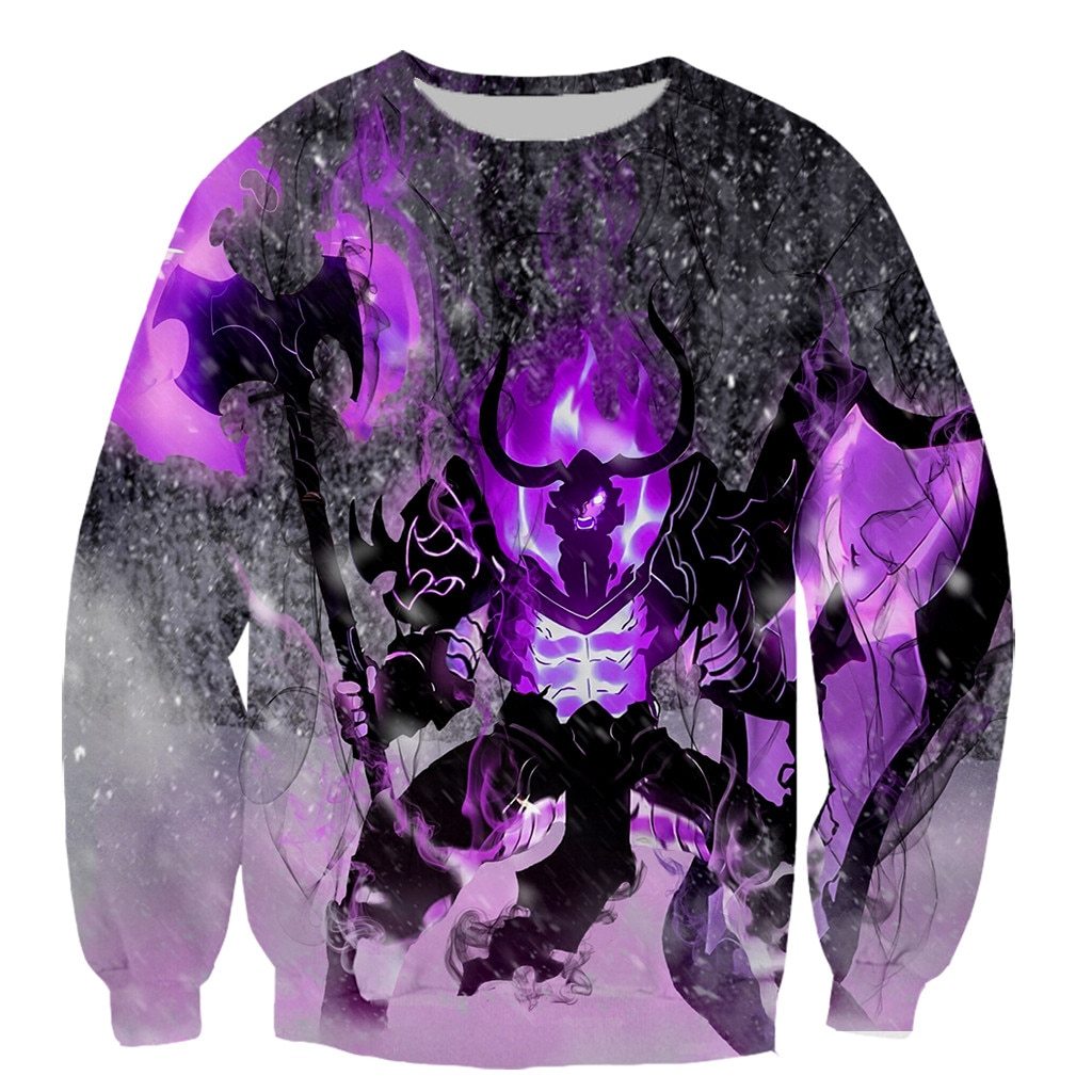 Solo Leveling Printed Long Sleeve Shirt XS Official Solo Leveling Merch