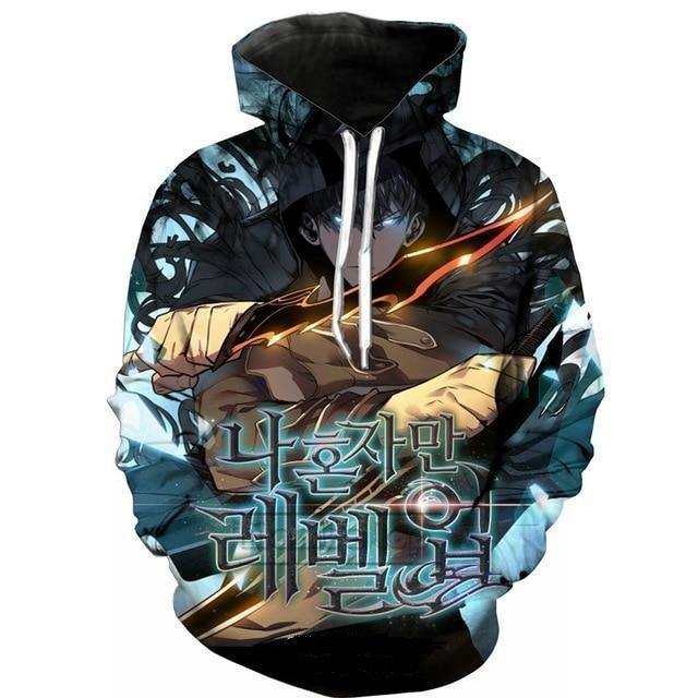 Solo Leveling Hunter Sung Jin-Woo Hoodie S Official Solo Leveling Merch