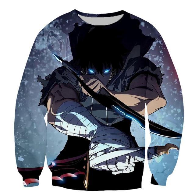 Solo Leveling Jin-Woo Knight Killer Dagger Sweatshirt S Official Solo Leveling Merch