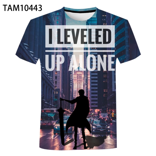 Solo Leveling T-Shirts Men's And Women's Summer New 3D Casual Harajuku Style T-Shirt Street Clothing Shirt