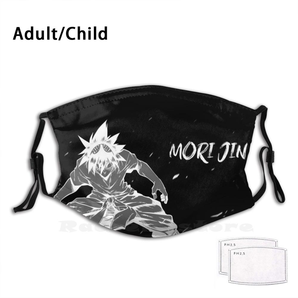 Solo Leveling Face Masks Mori Jin Black Poster Funny Print Reusable Filter Face Mask God Of Highschool