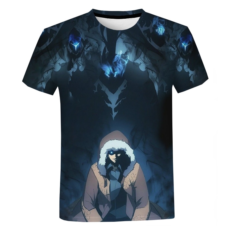 Solo Leveling T-Shirts 3D Printed Men Women Summer Fashion Casual Oversized Short Sleeve Anime