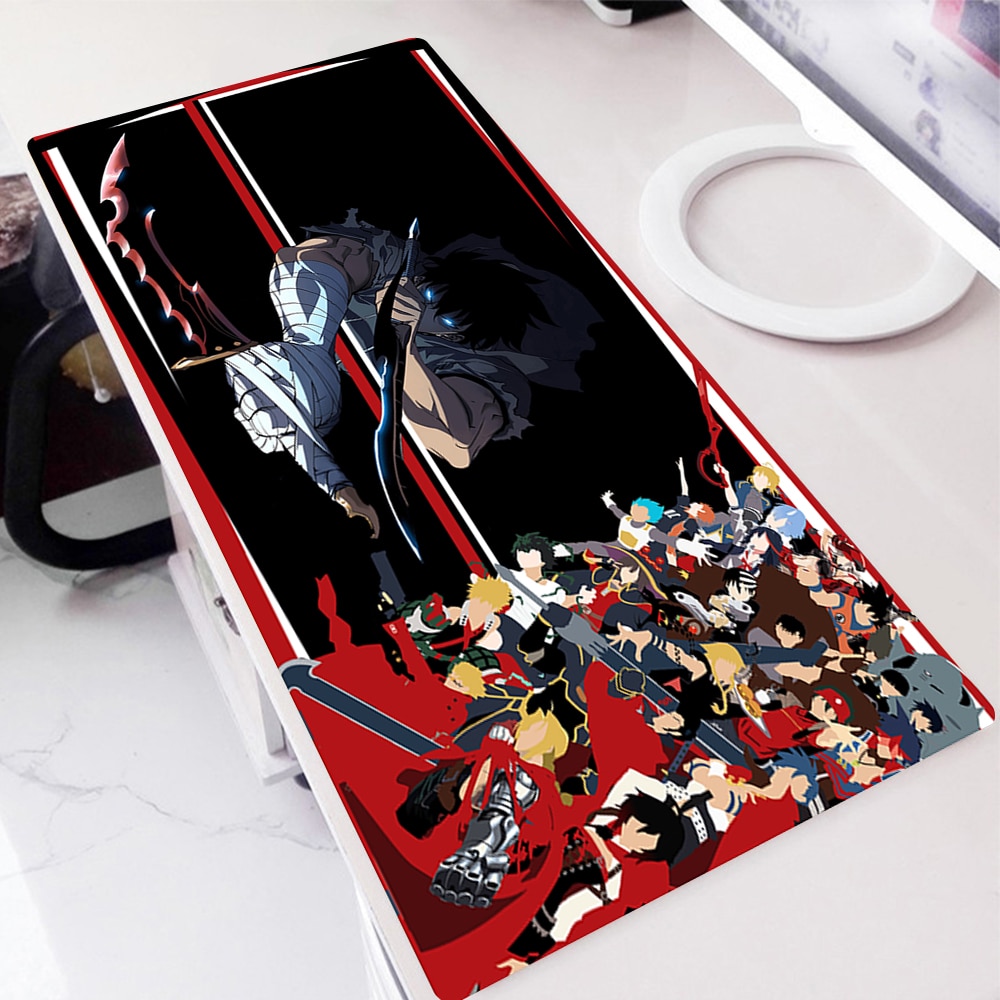 Solo Leveling Mouse Pads Extended Pad Kawaii Mouse Accessories Mat Manga Gamer Computer