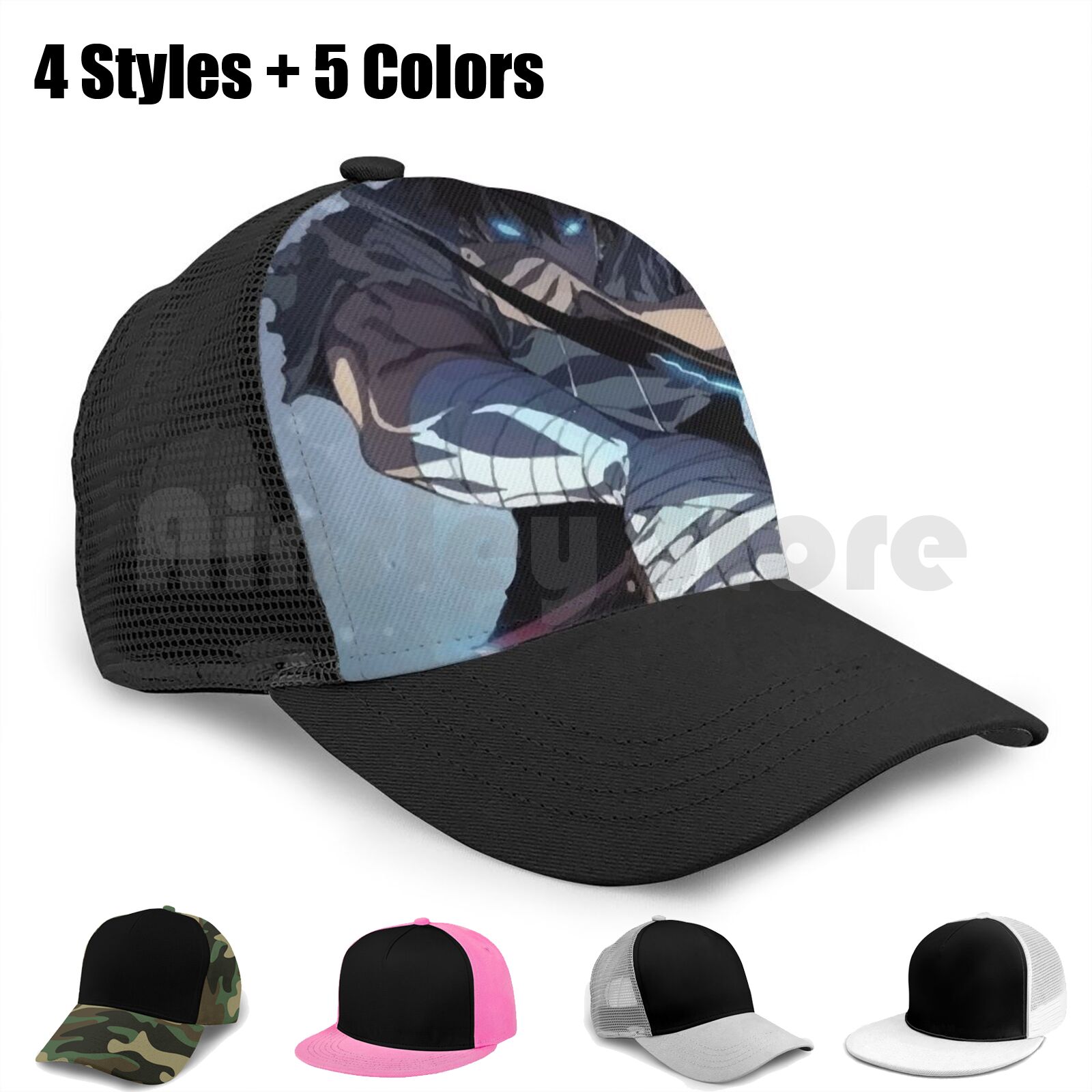 Solo Leveling Hats & Caps Igris Baseball Cap Unisex Mesh Casual Print Sung Jin Woo Manga