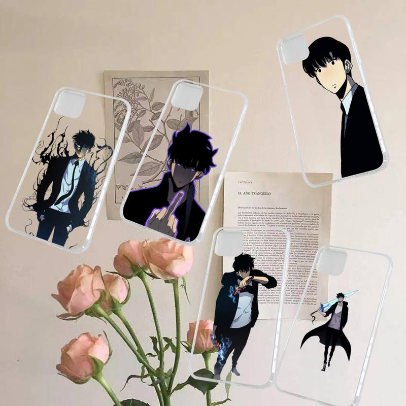 Solo Leveling iPhone Cases Sung Jin Transparent for iPhone