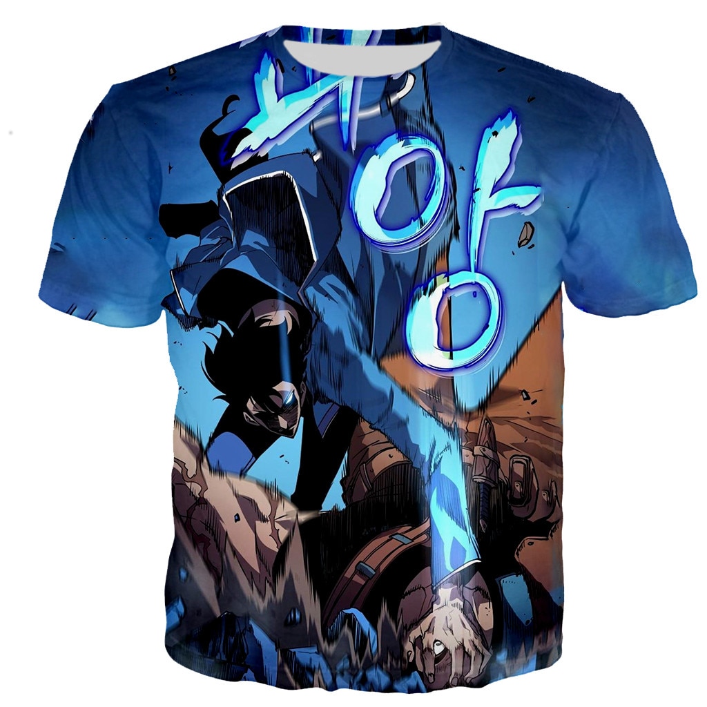 Solo Leveling T-Shirts Men/women 3D Solo Leveling Printed T-shirt Casual Harajuku Boys Girls Fashion Streetwear Tee Tops