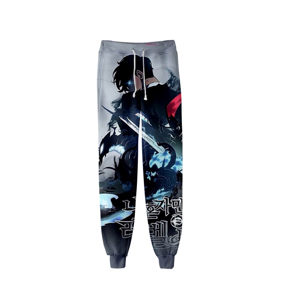 Solo Leveling Pants & Joggers Unisex 3D Fashion Jogger Pant Baseball Korean Manga
