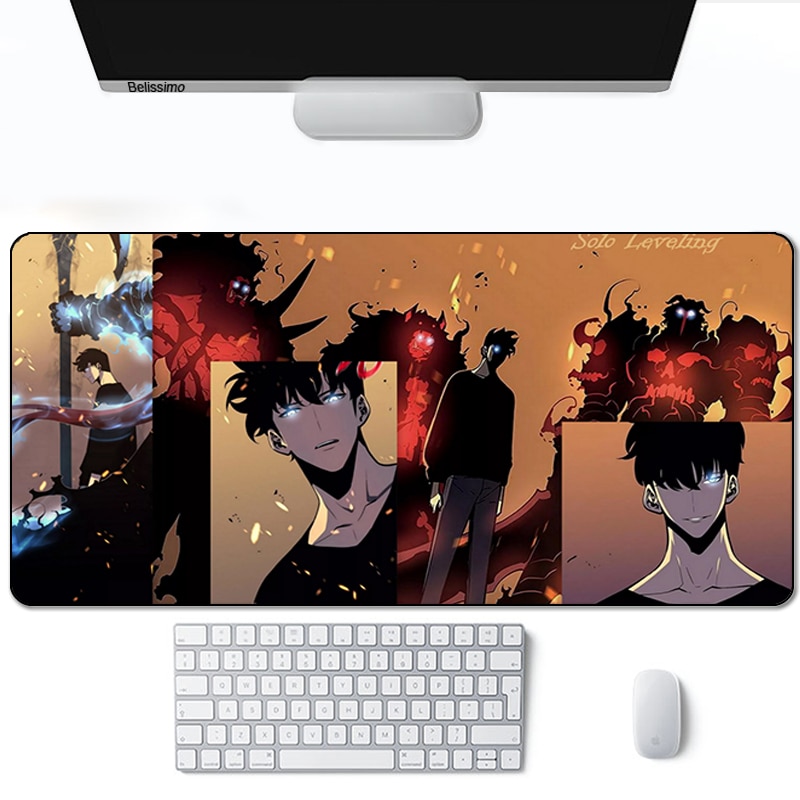 Solo Leveling Mouse Pads Gamer Computer Large For Desk mat Keyboard E-sports gaming accessories