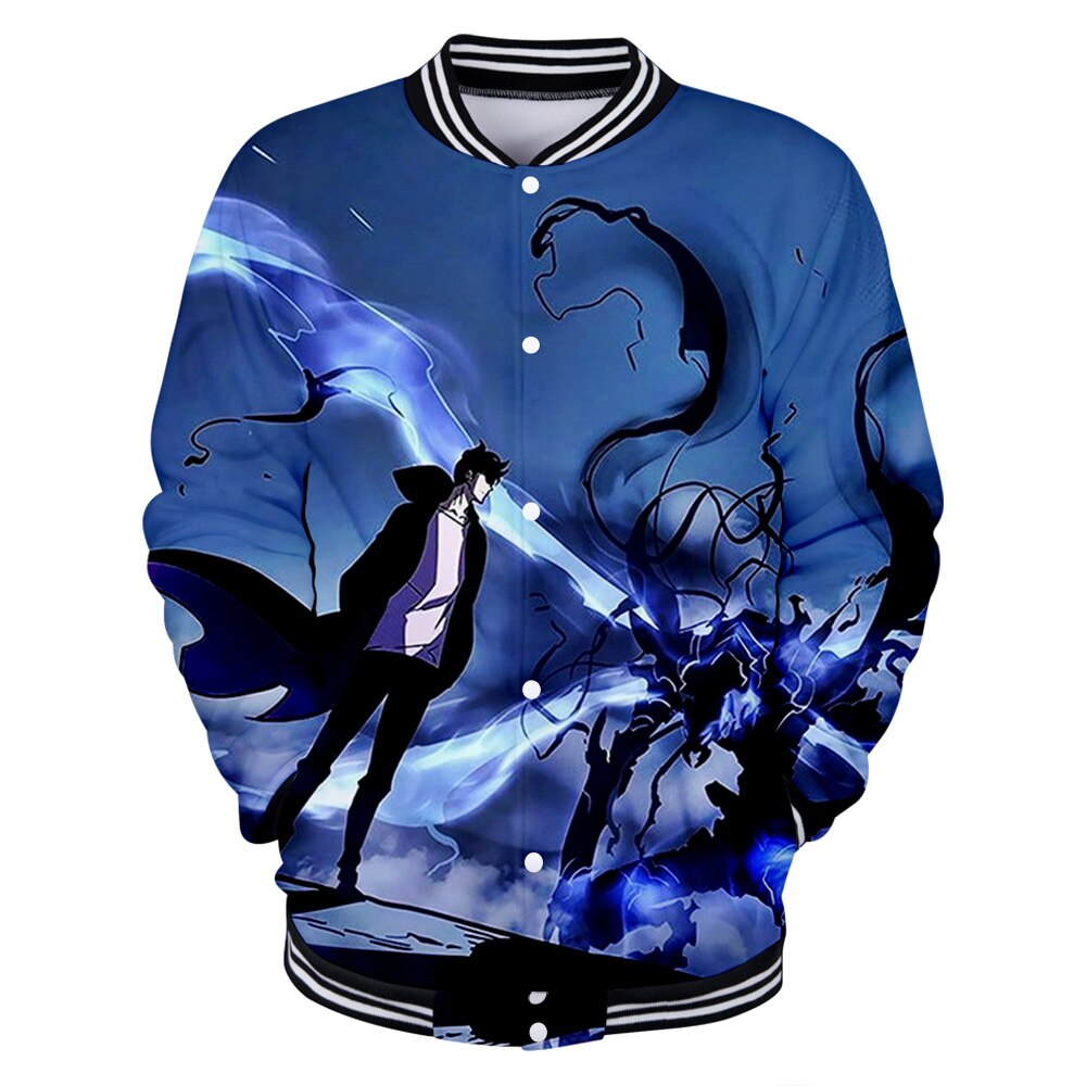 Solo Leveling Jacket - 3D Printed Baseball Jacket For Man And Women
