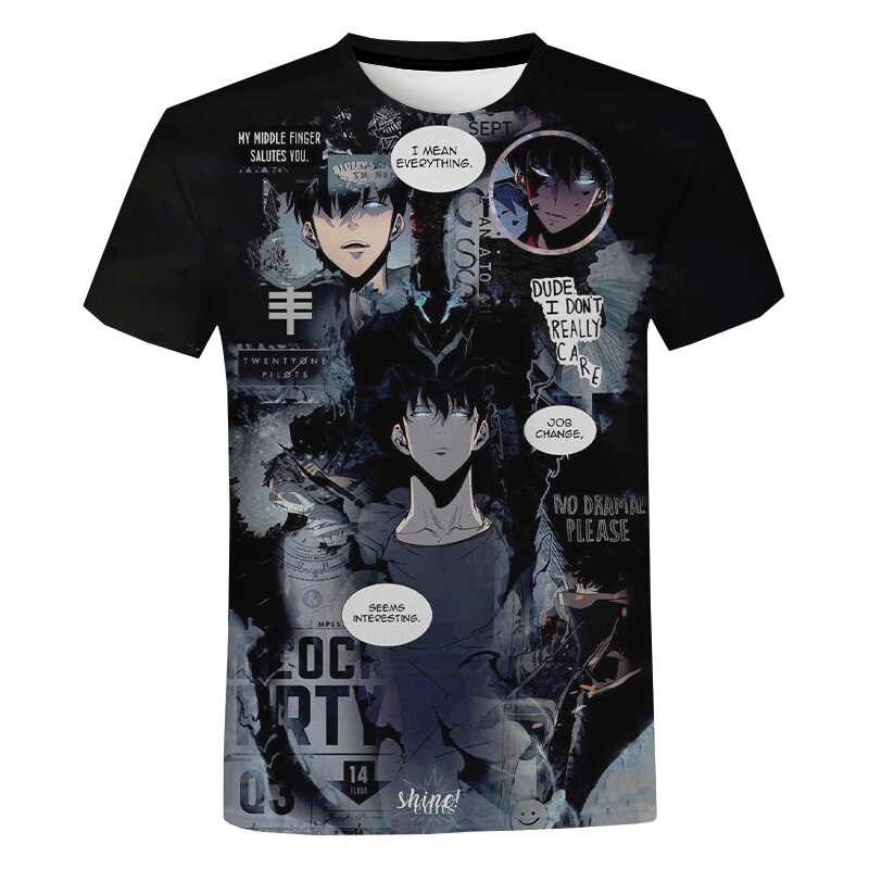 Solo Leveling T-shirts - 3D Printed Unisex Fashion Solo Leveling T-shirt