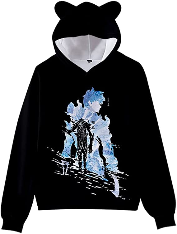 Solo Leveling Hoodies - Trendy Solo Leveling Black 3D Hoodie