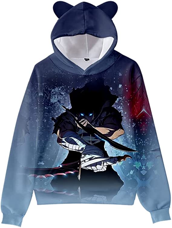 Solo Leveling Hoodies - Trendy Solo Leveling 3D Pullover Hoodie