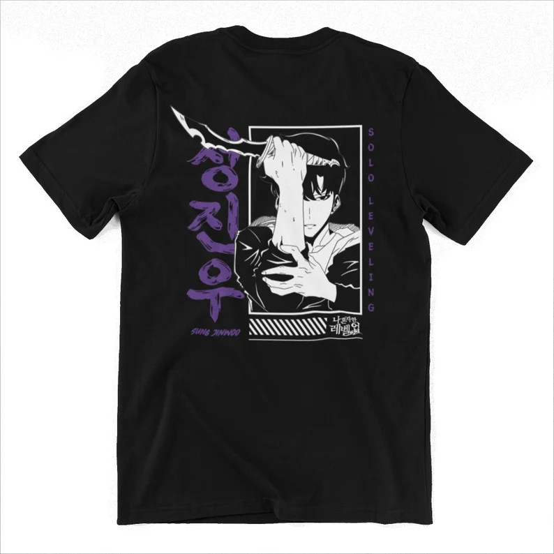 Solo Leveling T-shirts - Hot! Sung Jin Woo Solo Leveling Classic T-shirt
