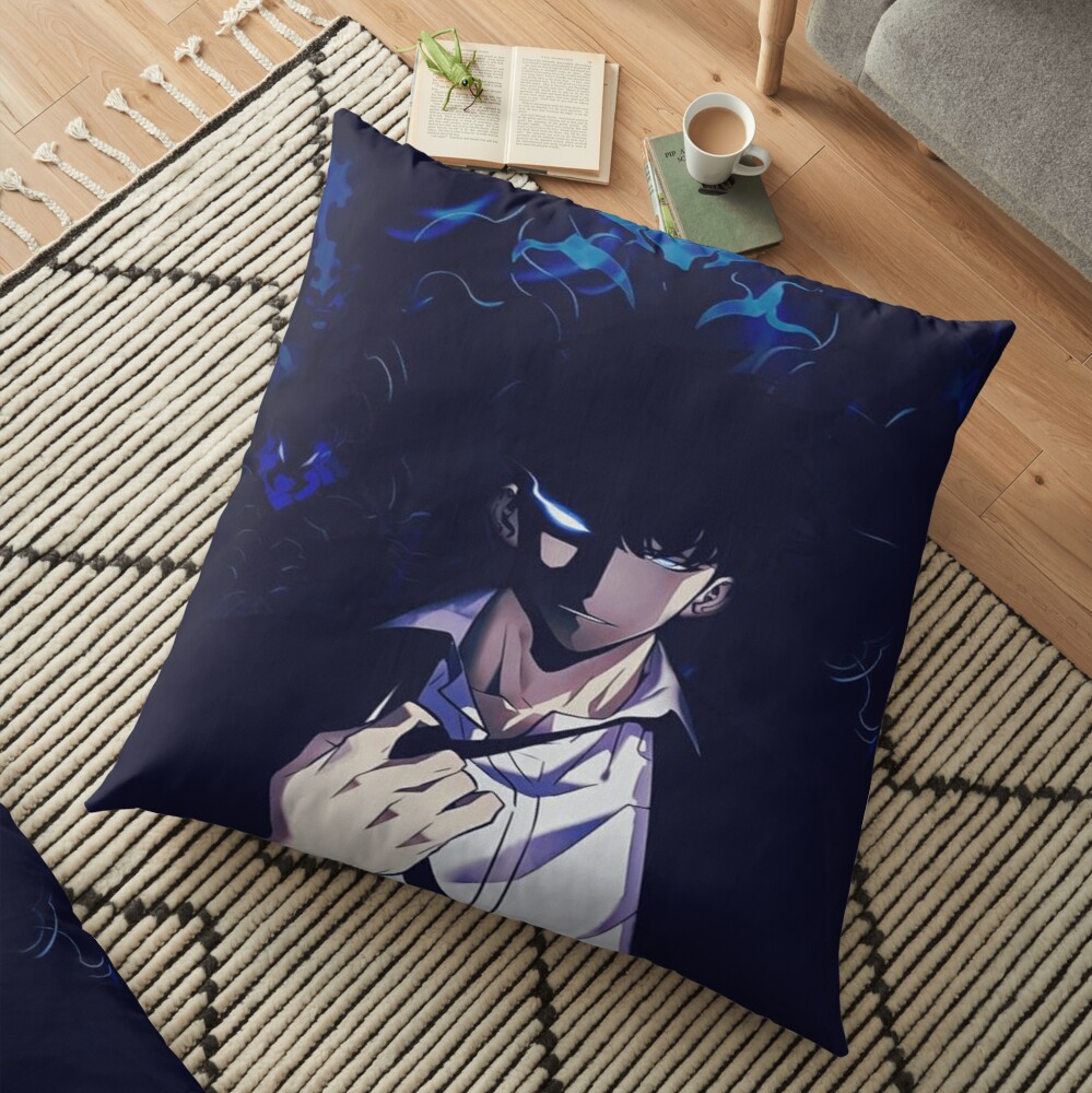 Solo Leveling Pillows - Sung Jin-Woo Print Art Throw Pillow