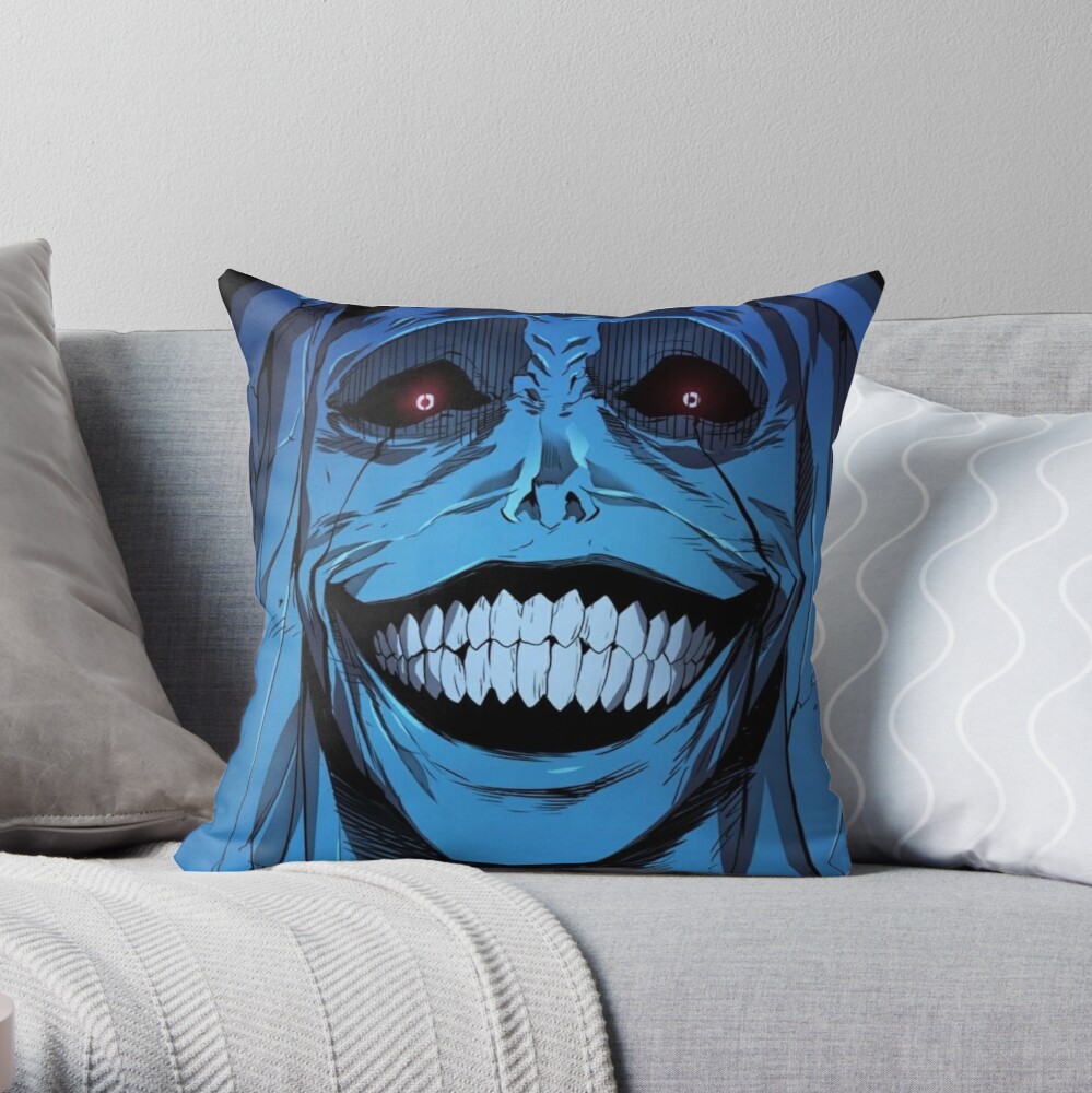 Solo Leveling Pillows - Smiling Solo Leveling Print Art Throw Pillow