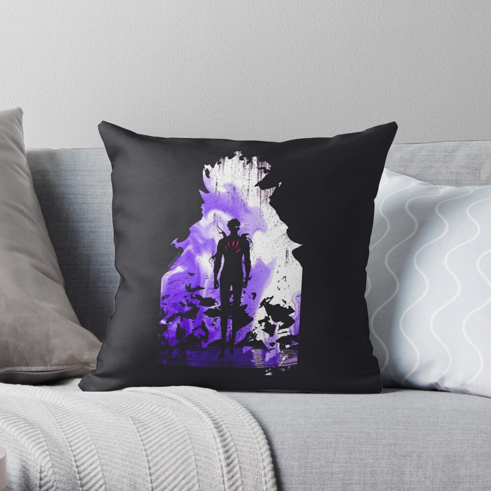 Solo Leveling Pillows - Sung Jin-Woo Anime Print Art Throw Pillow