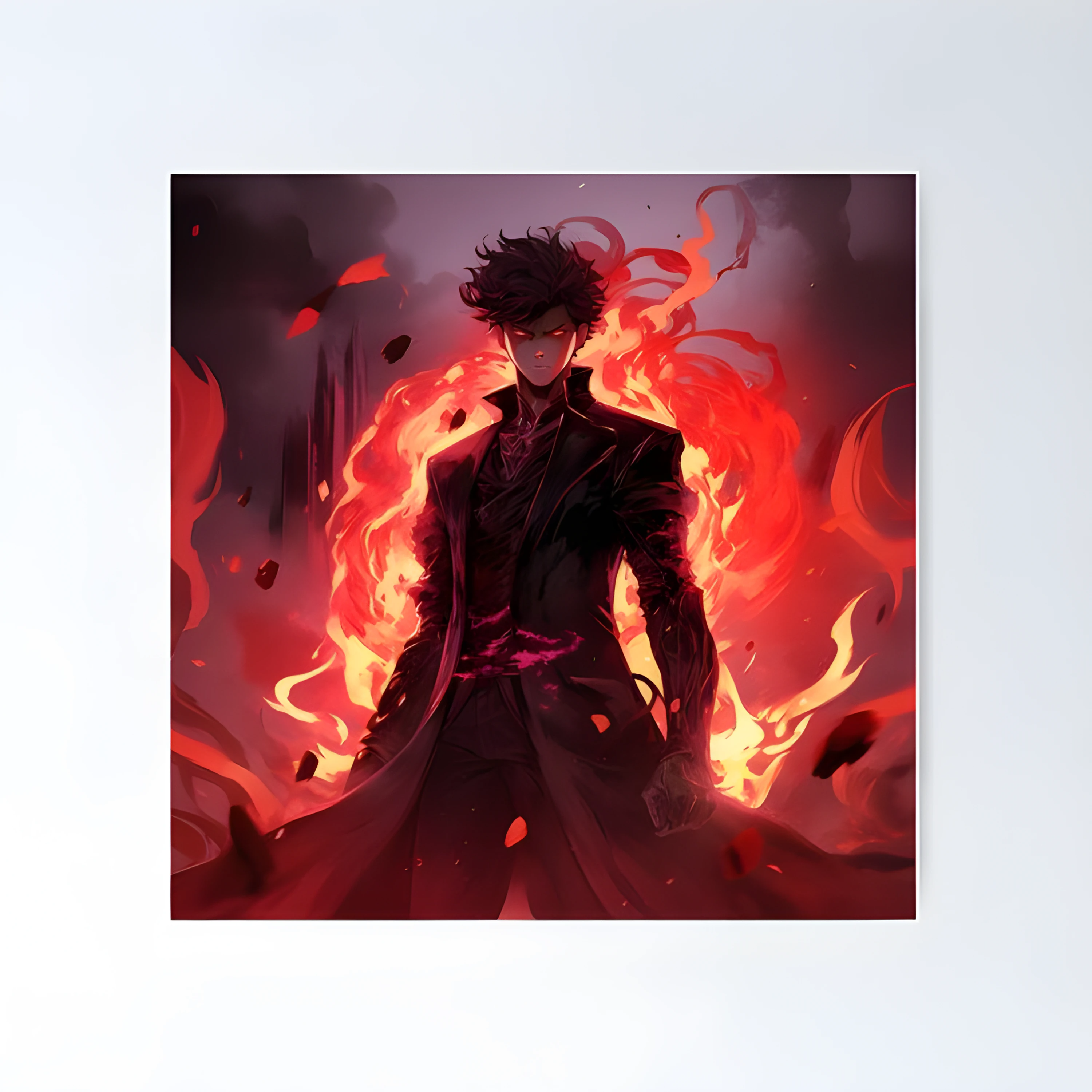 Solo Leveling Posters - Solo Leveling Fire Power Solo Leveling Poster