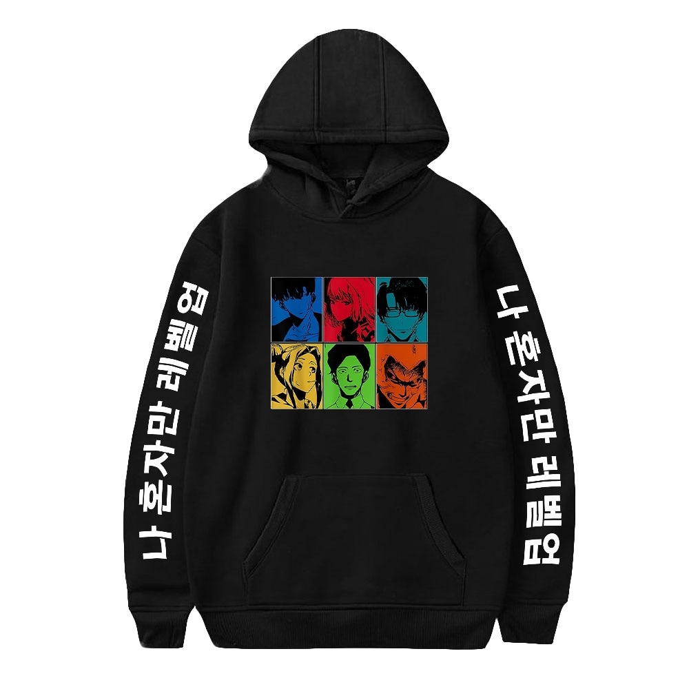 Solo Leveling Hoodies – Solo Leveling Vintage Pullover Hoodie
