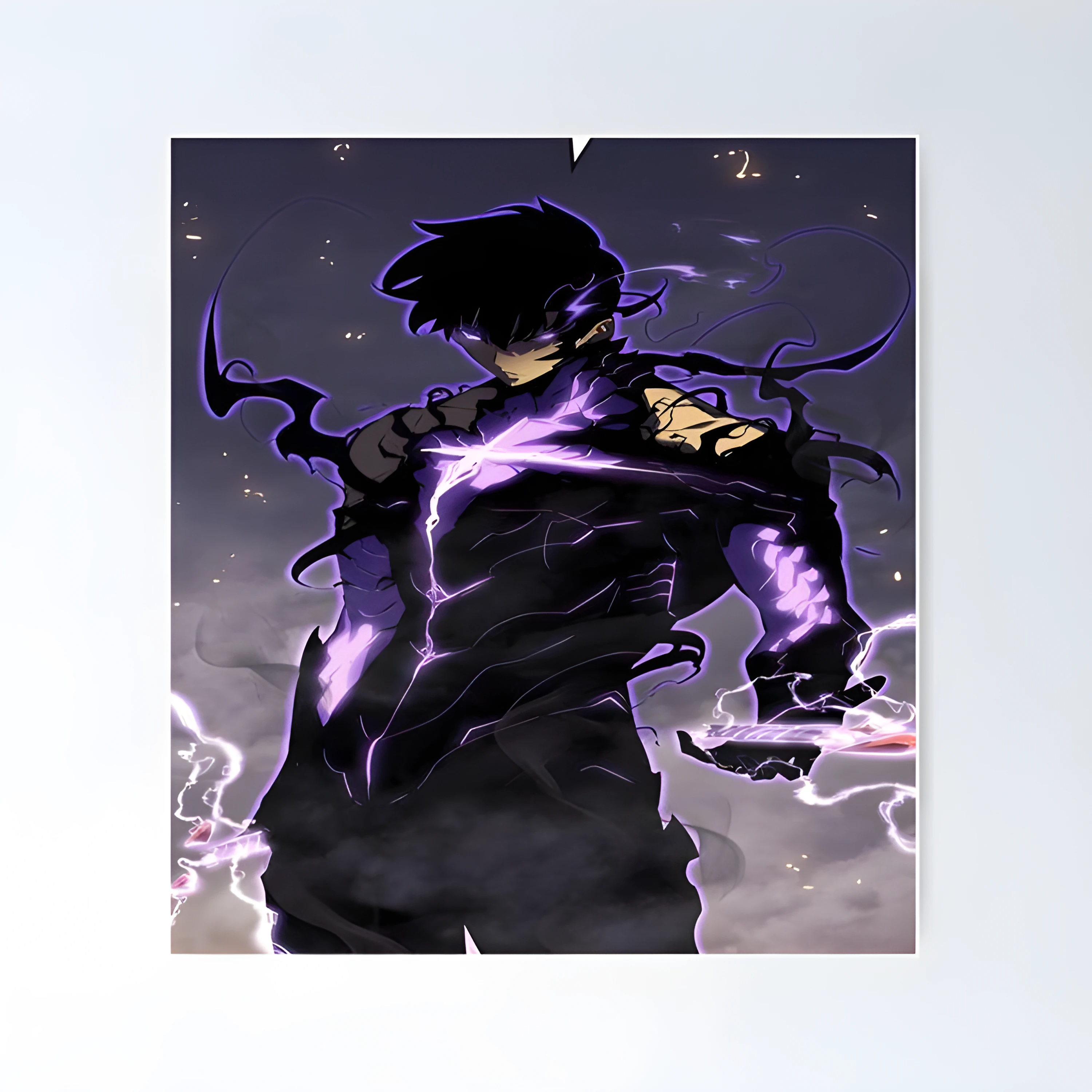 Solo Leveling Posters - Purple Power Solo Leveling Poster