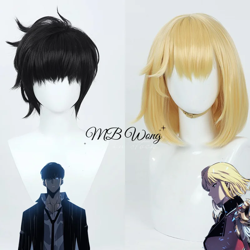 Solo Leveling Wigs & Hair - Sung Jinwoo Cosplay Wig Cha Hae-In Role Play Wigs