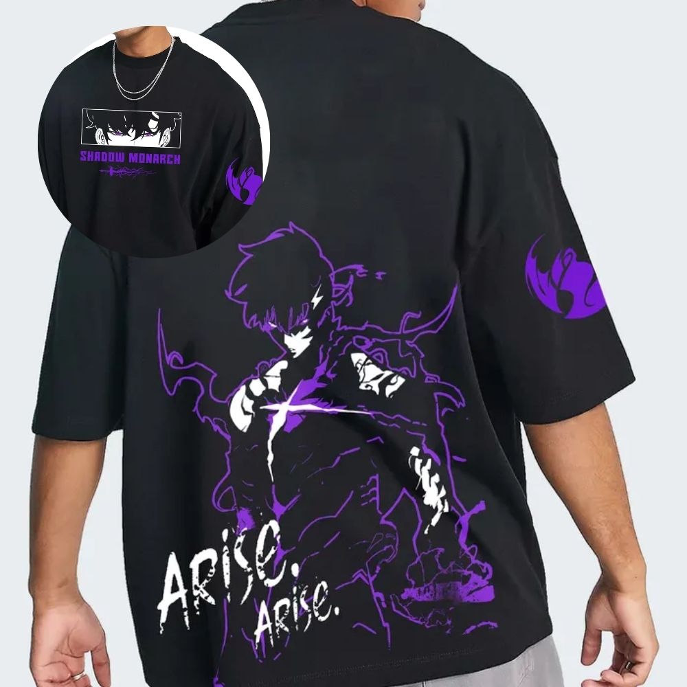 Solo Leveling T-shirts – Hot! Arise Solo Leveling Shadow Monarch Classic T-shirt