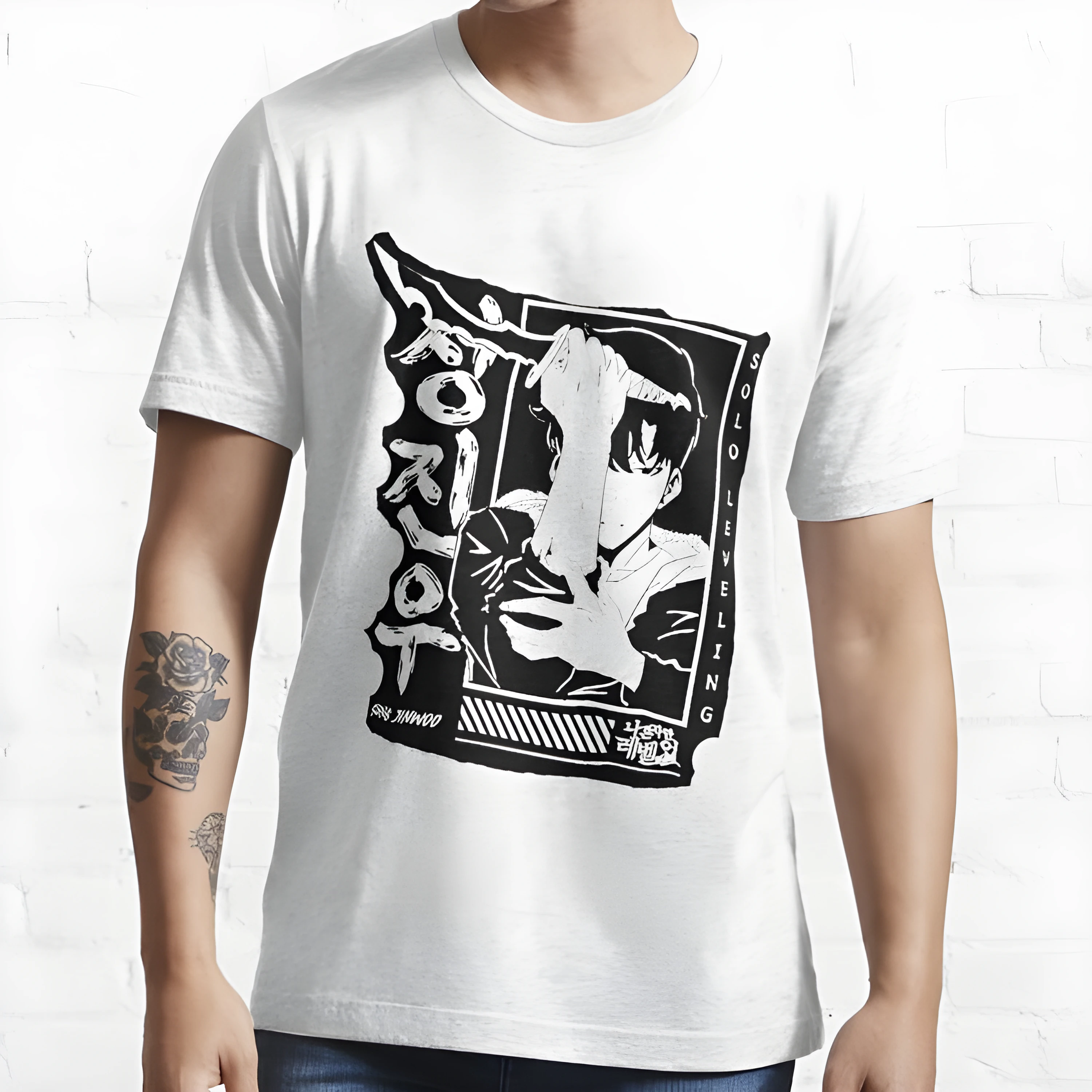 Solo Leveling T-Shirts - Solo Leveling Fanart Classic T-Shirt